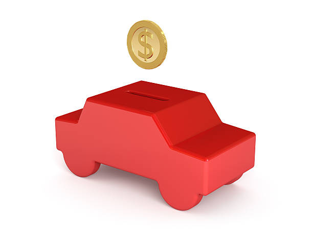 istock Piggi Bank - Saving for a Car Concept (dollar edition) 118367578