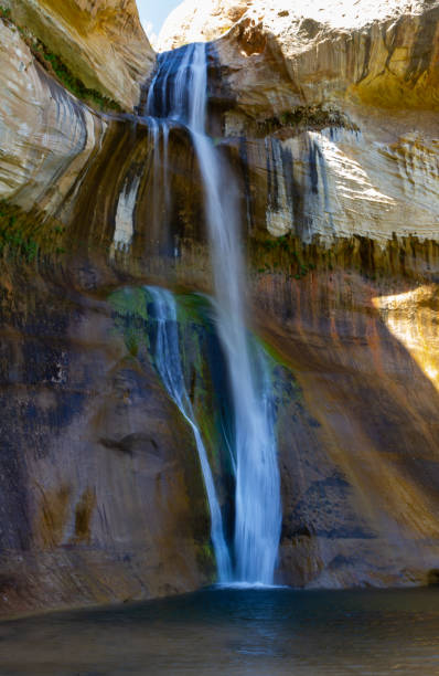 A powerful view from the base of the waterfall