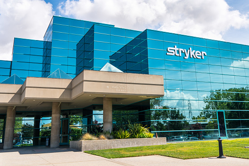 Sep 16, 2019 Fremont / CA / USA - Stryker Corporation headquarters in Silicon Valley; Stryker Corporation is a Fortune 500 medical technologies firm