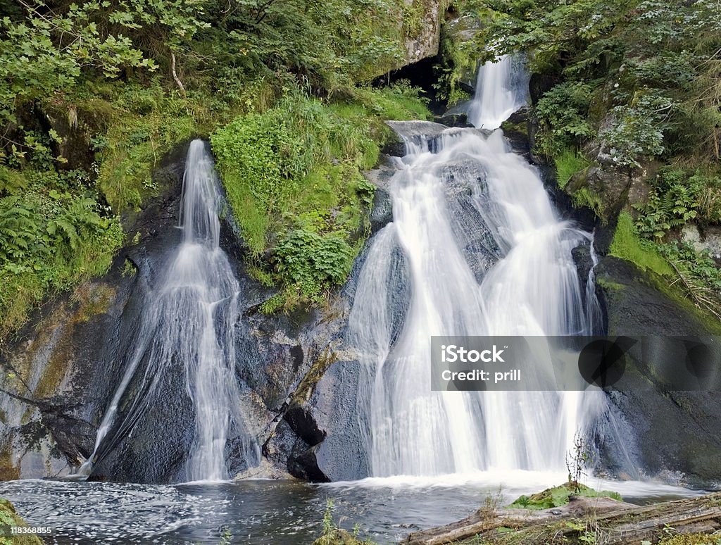 Triberg Waterfalls at summer time idyllic scenery showing the Triberg Waterfalls in the Black Forest in Southern Germany Baden-Württemberg Stock Photo