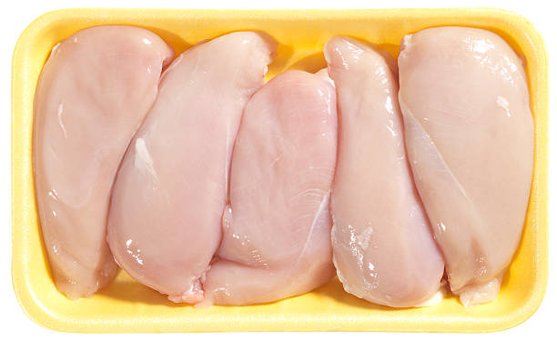 pollo seno - raw foto e immagini stock
