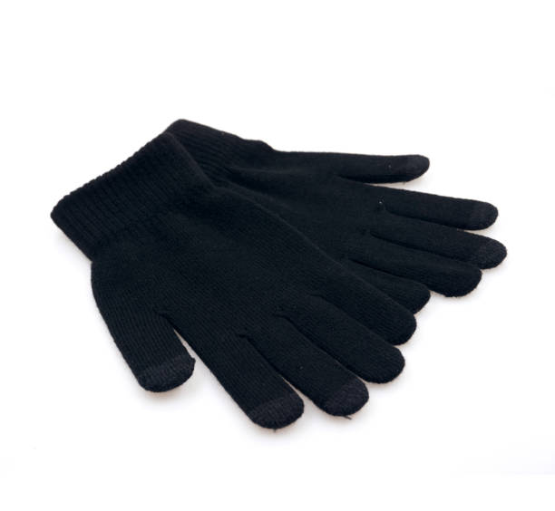 istock Black gloves isolated on white background. 1183697650