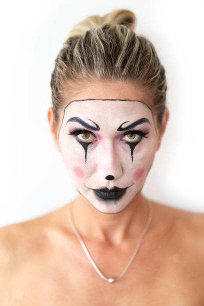istock Halloween woman. Make up 1183697780