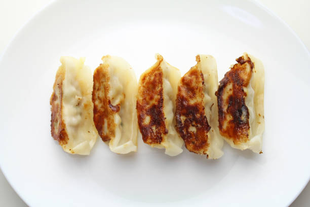 istock Very delicious Japanese Pan-fried dumplings 1183698962