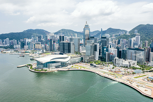 Central District - Hong Kong, Central Government Complex - Hong Kong, Hong Kong, Hong Kong Island, Victoria Harbour - Hong Kong