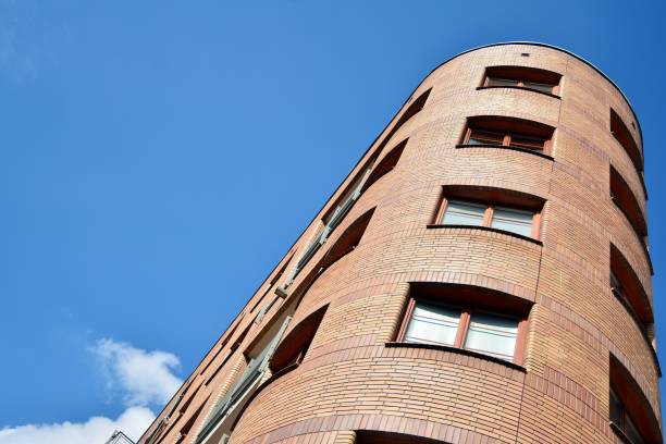istock Modern apartment buildings on a sunny day with a blue sky. 1183699875