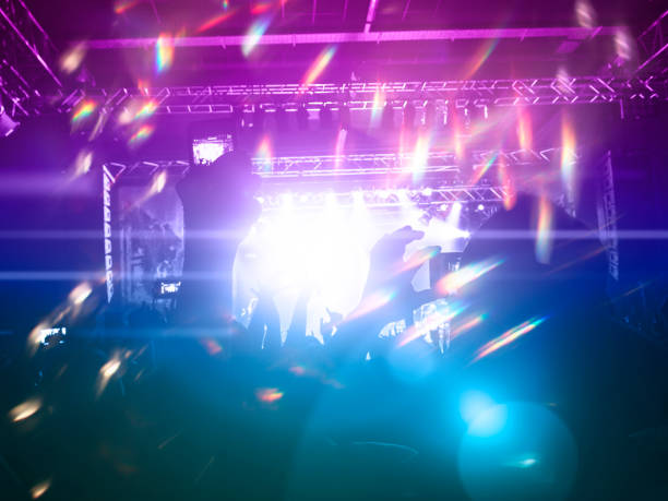 istock Concert crowd in front of a live stage 1183705771
