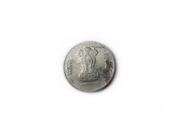istock Indian 10 paise coins isolated on white background. 1183706485