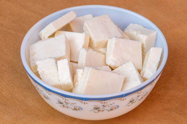 istock Paneer cottage cheese close up 1183707792