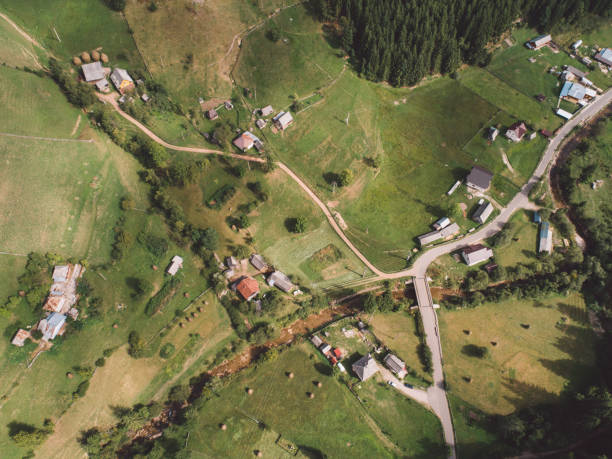 istock High Angle View Of Agricultural Field 1183713665