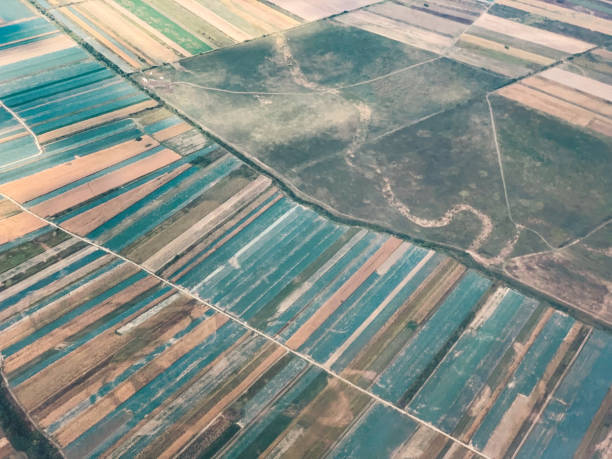 istock High Angle View Of Agricultural Landscape 1183715522
