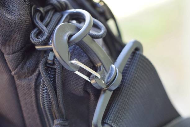 istock black metal latch on a harness made of fabric 1183722403