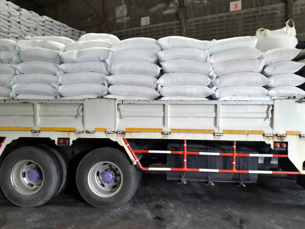 istock Ten wheel truck loading goods 1183724701