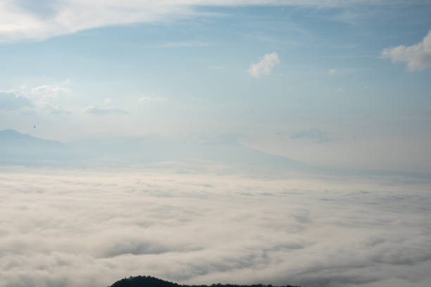 istock Landscape of Morning Mist with Mountain Layer. 1183724750