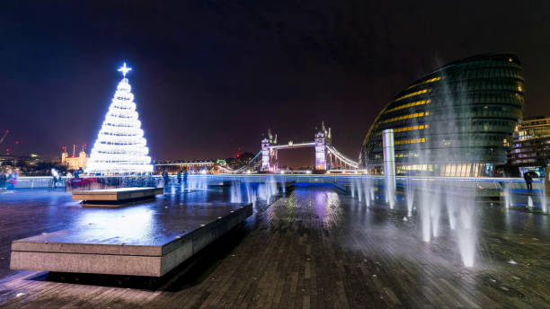 istock A white Christmas tree in London Park 1183725973