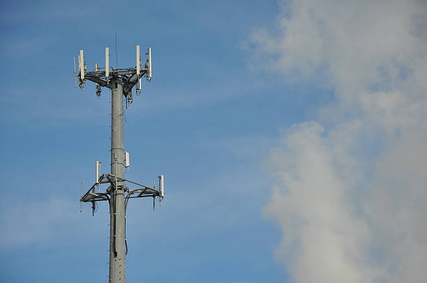 communication tower stock photo