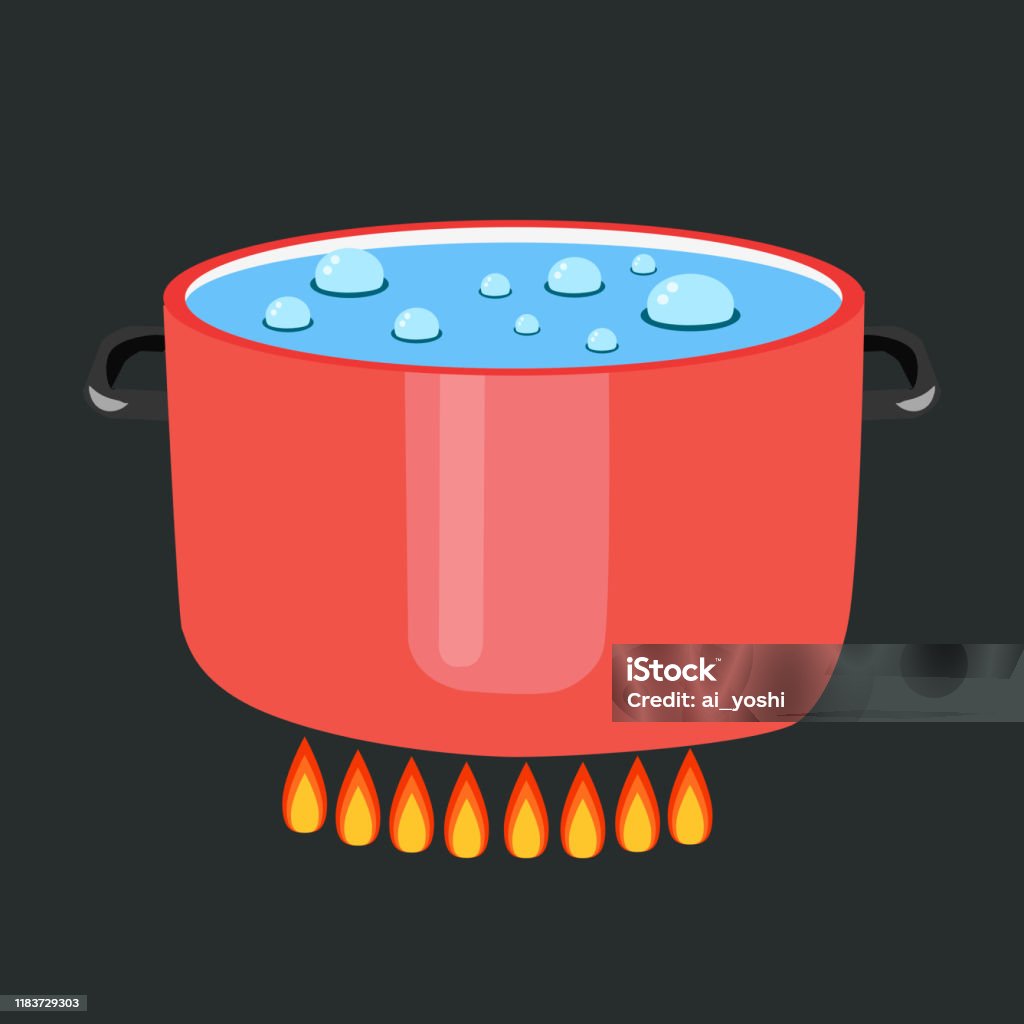 Boiling Pot Stock Illustration - Download Image Now - Boiling, Bucket ...