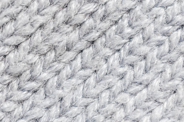 istock Knitted texture of white color. 1183733305