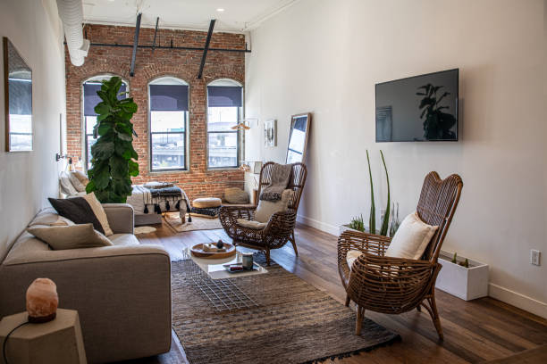 istock Clean and modern style loft apartment 1183738641