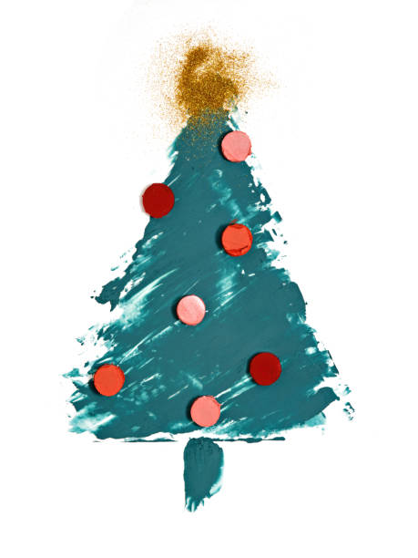 istock Stencil of a Christmas tree. 1183738734