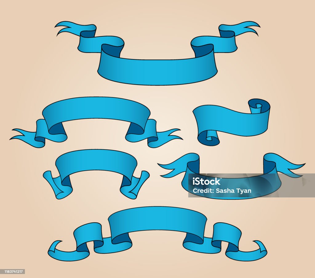 Decorative Ribbons Images Vector Collection Of Decorative Design Elements Ribbons Frames Stickers ...