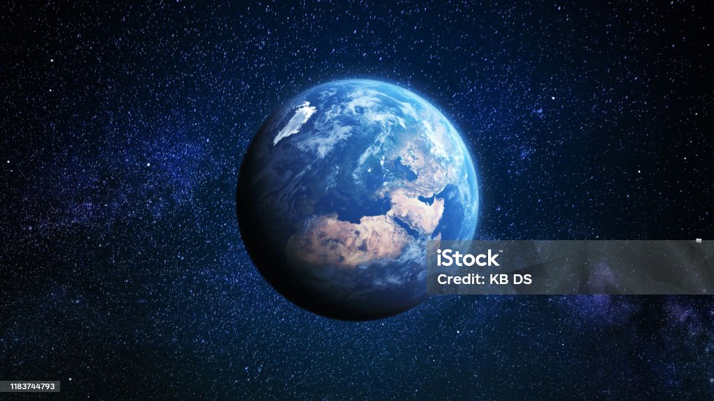 Blue Earth in the Sky earth Planet Earth Stock Photo