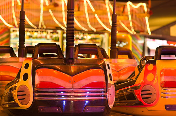 istock Illuminated standing dodgem in the dark (HDR) 118374560