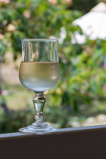 istock White wine glass outdoor closeup 1183748185