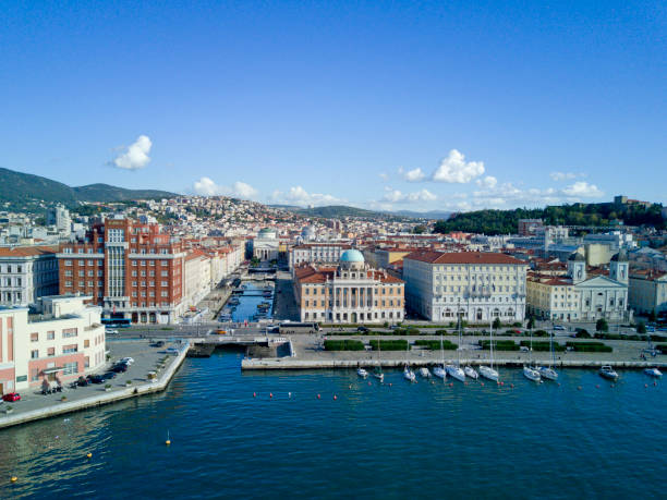 istock Aerial video shooting with drone on Trieste 1183748422