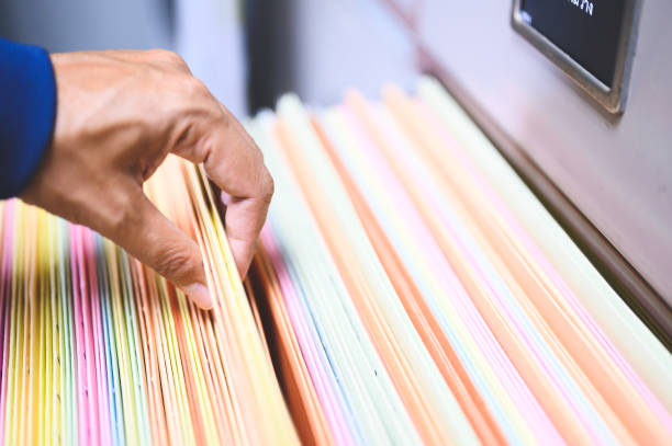 istock Document files placed in the office file cabinet 1183749369