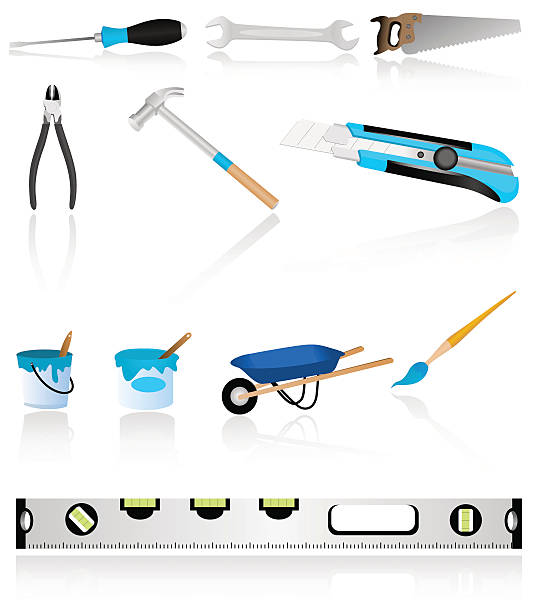 tools vector art illustration