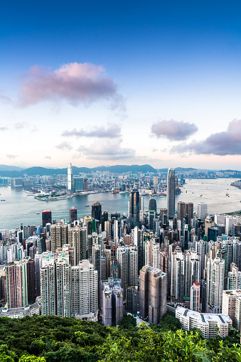 Hong Kong, Central District - Hong Kong, Hong Kong Island, Victoria Harbour - Hong Kong, Building Exterior