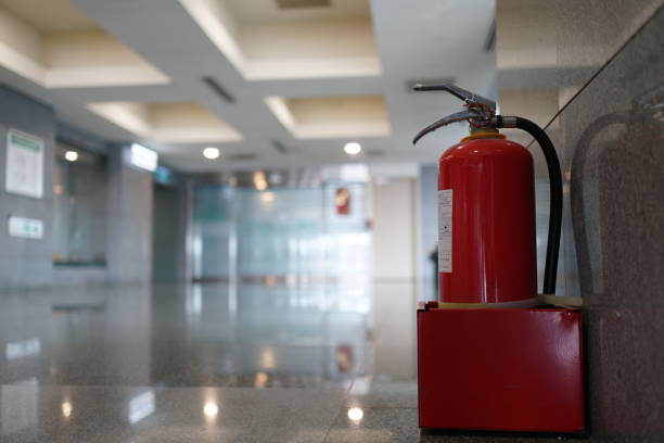 istock Extinguisher in public places. 1183751556