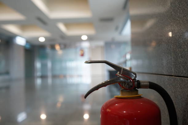 istock Extinguisher in public places. 1183751558