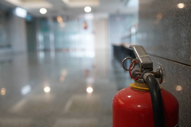 istock Extinguisher in public places. 1183751571