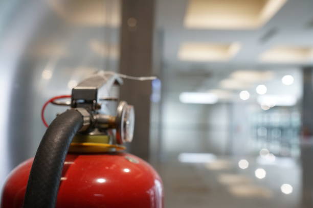 istock Extinguisher in public places. 1183751691