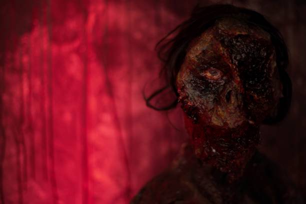 Horror Themed Image Of A Scary, Zombie, Halloween background