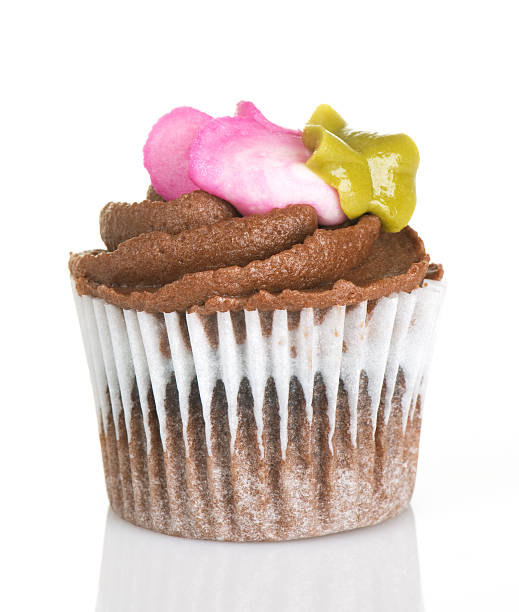 istock Cupcake Mini With Chocolate Frosting And Rosette 118375348