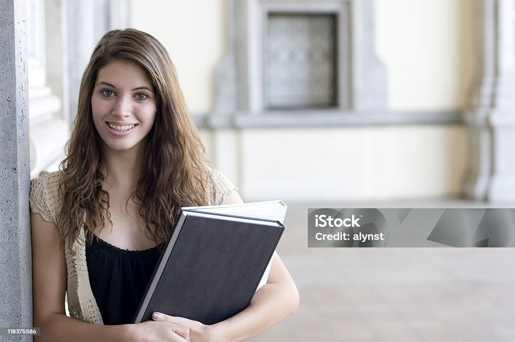 High School Female Student  Dental Braces Stock Photo