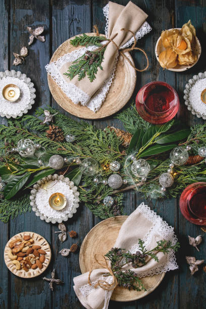 istock Christmas or New year table 1183757234