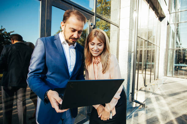 istock Business colleagues working together at the laptop 1183758466