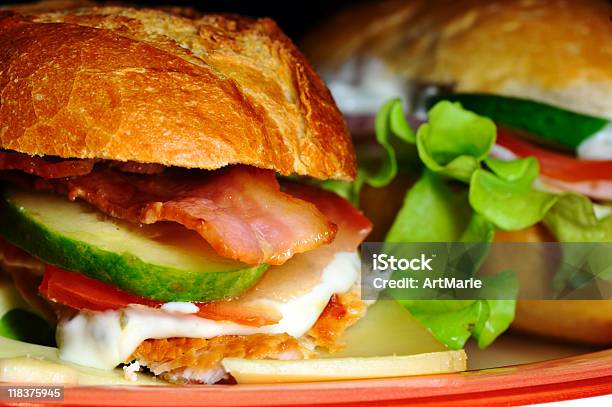 Photo libre de droit de Sandwich banque d'images et plus d'images libres de droit de Bacon - Bacon, Ciabatta, Dinde - Viande blanche