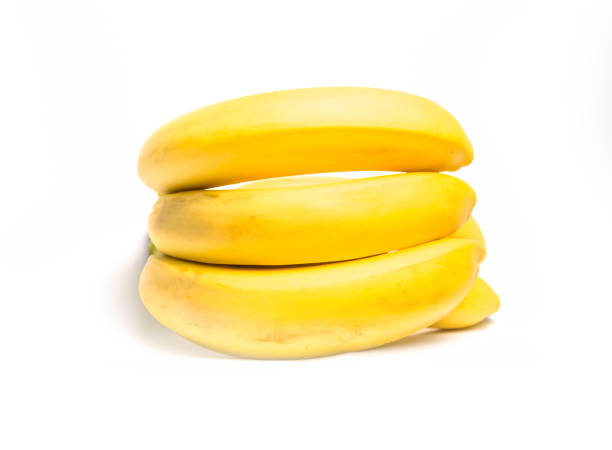 istock Bunch of ripe yellow bananas on a white background isolate 1183760393