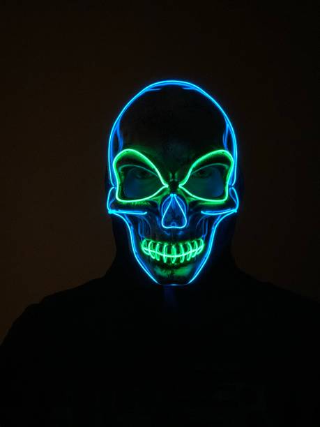 LED-Schädel-Maske – Foto