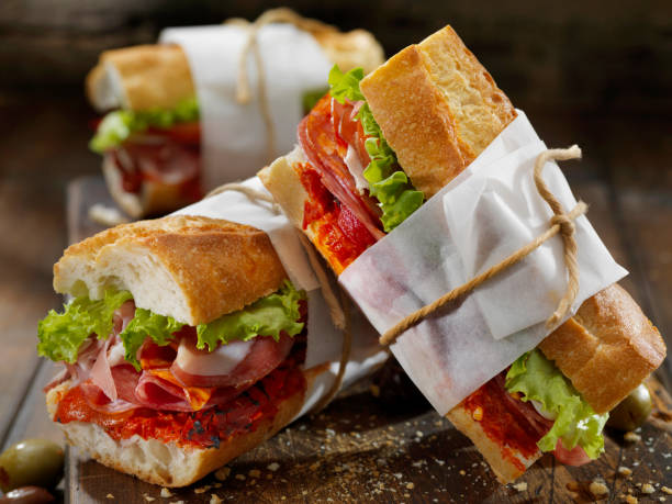 istock Italian Sandwich with Roasted Red Peppers 1183764018