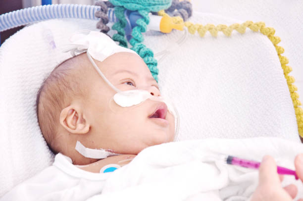 istock Child recuperating after open heart surgery 1183764869
