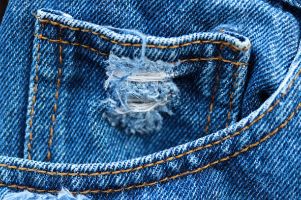 istock Lacking small pocket in the front pocket of blue jeans. 1183765607