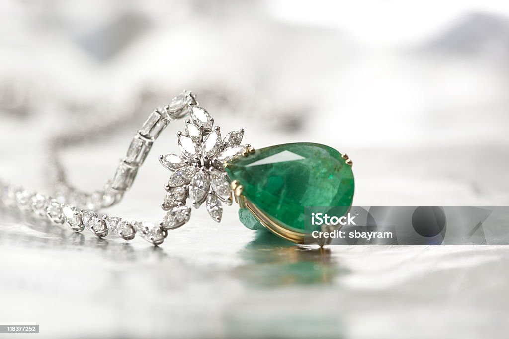 Diamond Necklace - Lizenzfrei Schmuck Stock-Foto