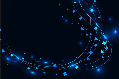 Abstract dark background with stars and highlights