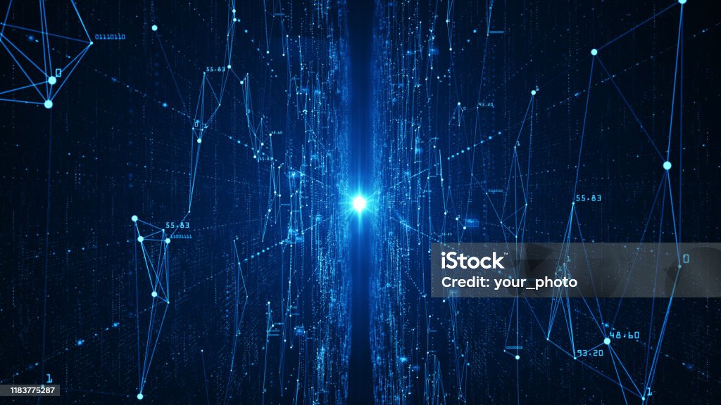 Big Tech Abstract Abstract Technology Big Data Background Concept Stock Illustration ...